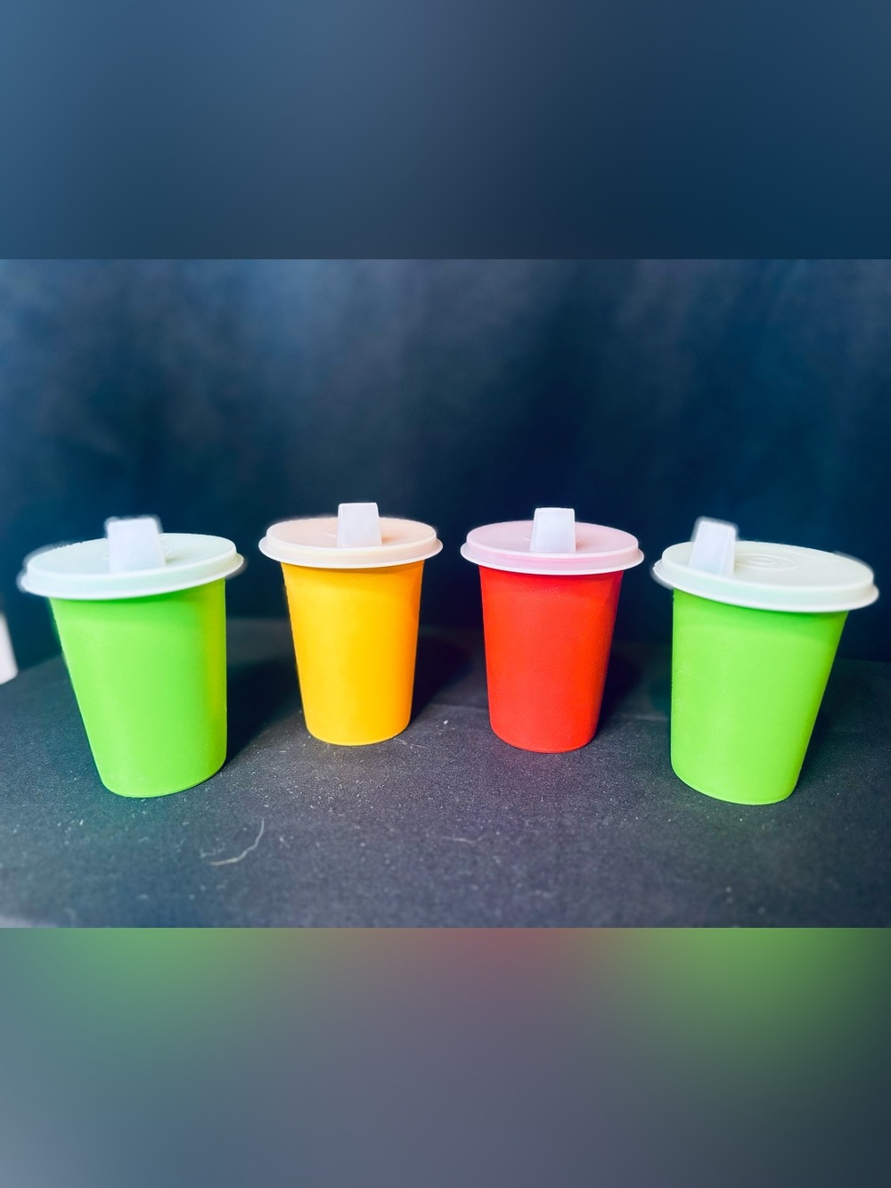 Vintage Tupperware Sippy Cups